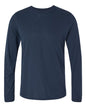 BELLA + CANVAS 3513 - Unisex Triblend Long Sleeve Tee - Solid Navy Triblend