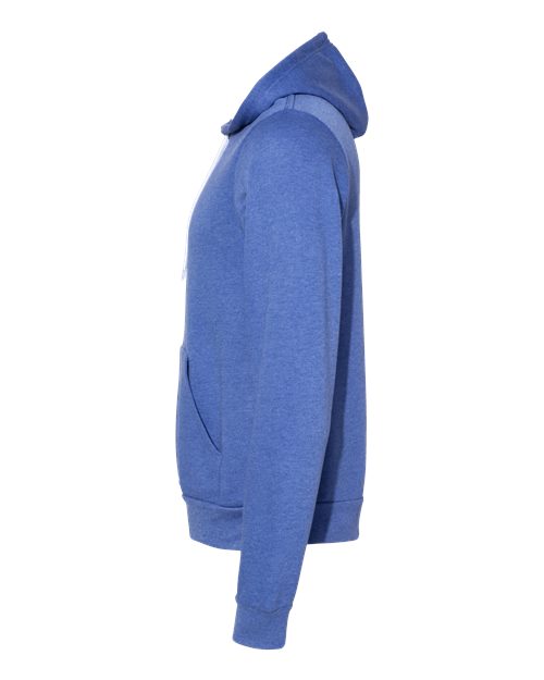 BELLA + CANVAS 3719 - Unisex Sponge Fleece Hoodie Sweatshirt - Heather Columbia Blue