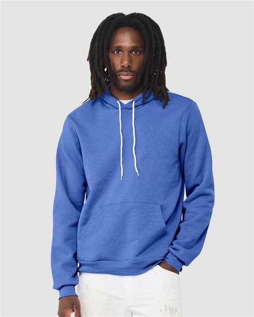BELLA + CANVAS 3719 - Unisex Sponge Fleece Hoodie Sweatshirt - Heather Columbia Blue
