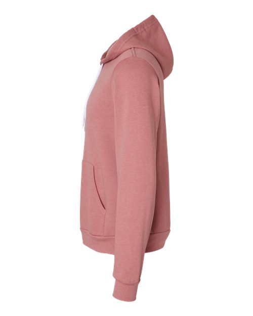 BELLA + CANVAS 3719 - Unisex Sponge Fleece Hoodie Sweatshirt - Heather Mauve