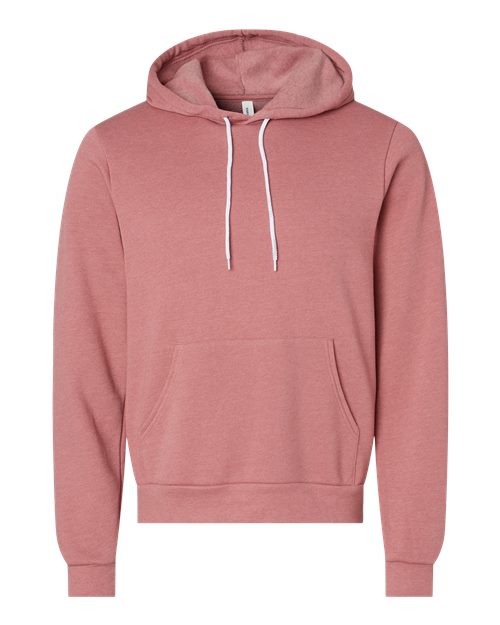 BELLA + CANVAS 3719 - Unisex Sponge Fleece Hoodie Sweatshirt - Heather Mauve