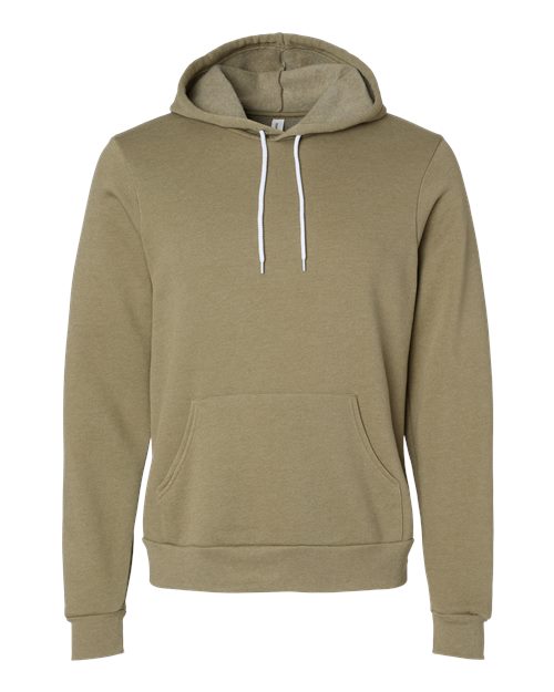 BELLA + CANVAS 3719 - Unisex Sponge Fleece Hoodie Sweatshirt - Heather Olive
