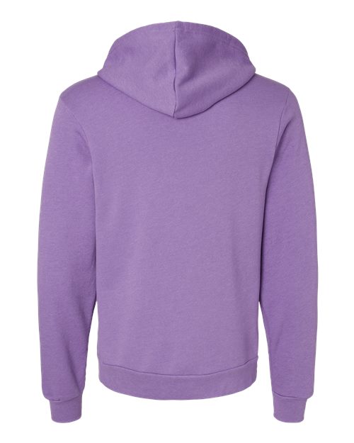 BELLA + CANVAS 3719 - Unisex Sponge Fleece Hoodie Sweatshirt - Heather Team Purple