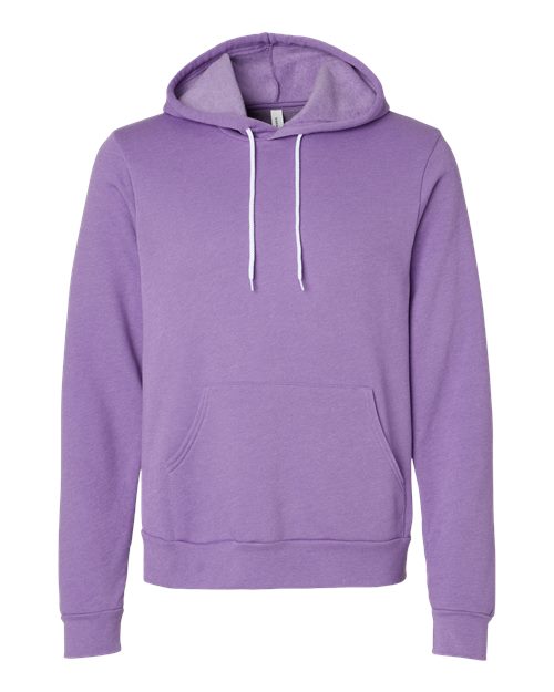 BELLA + CANVAS 3719 - Unisex Sponge Fleece Hoodie Sweatshirt - Heather Team Purple