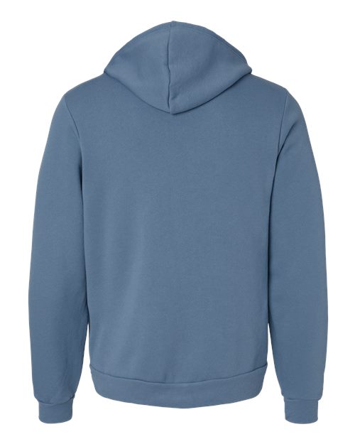 BELLA + CANVAS 3739 - Unisex Sponge Fleece Full-Zip Hoodie Sweatshirt - Steel Blue
