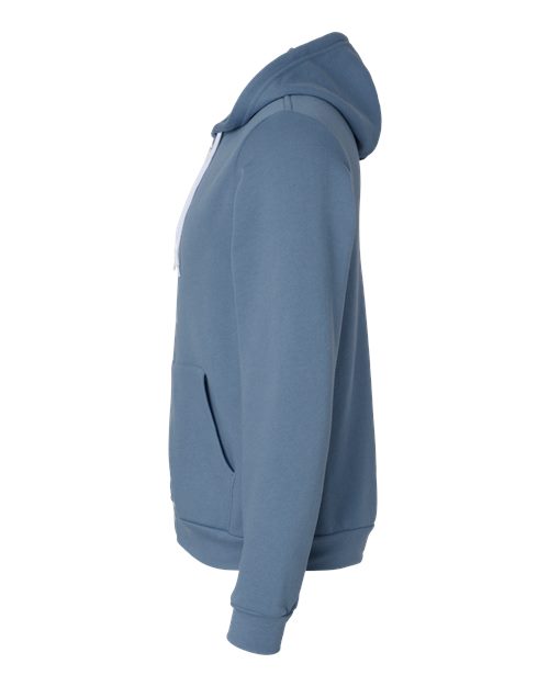 BELLA + CANVAS 3739 - Unisex Sponge Fleece Full-Zip Hoodie Sweatshirt - Steel Blue
