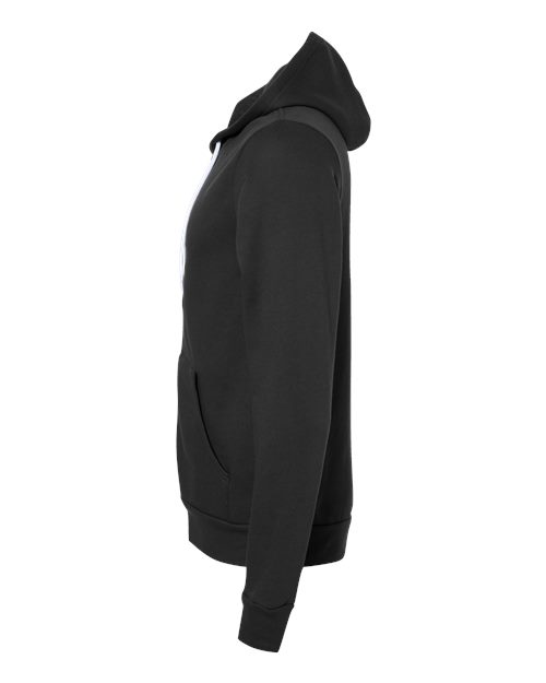 BELLA + CANVAS 3739 - Unisex Sponge Fleece Full-Zip Hoodie Sweatshirt - Vintage Black