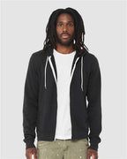 BELLA + CANVAS 3739 - Unisex Sponge Fleece Full-Zip Hoodie Sweatshirt - Vintage Black