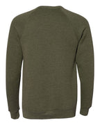 BELLA + CANVAS 3901 - Unisex Sponge Fleece Raglan Crewneck Sweatshirt - Heather Olive