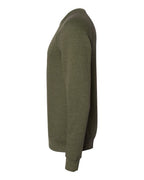 BELLA + CANVAS 3901 - Unisex Sponge Fleece Raglan Crewneck Sweatshirt - Heather Olive