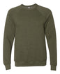 BELLA + CANVAS 3901 - Unisex Sponge Fleece Raglan Crewneck Sweatshirt - Heather Olive