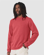 BELLA + CANVAS 3901 - Unisex Sponge Fleece Raglan Crewneck Sweatshirt - Heather Red