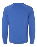 BELLA + CANVAS 3901 - Unisex Sponge Fleece Raglan Crewneck Sweatshirt - Heather True Royal