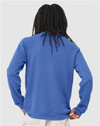 BELLA + CANVAS 3901 - Unisex Sponge Fleece Raglan Crewneck Sweatshirt - Heather True Royal