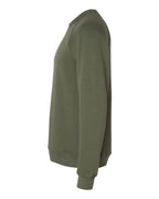 BELLA + CANVAS 3901 - Unisex Sponge Fleece Raglan Crewneck Sweatshirt - Military Green