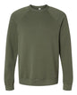 BELLA + CANVAS 3901 - Unisex Sponge Fleece Raglan Crewneck Sweatshirt - Military Green