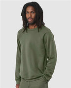 BELLA + CANVAS 3901 - Unisex Sponge Fleece Raglan Crewneck Sweatshirt - Military Green