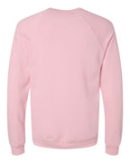 BELLA + CANVAS 3901 - Unisex Sponge Fleece Raglan Crewneck Sweatshirt - Pink