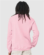 BELLA + CANVAS 3901 - Unisex Sponge Fleece Raglan Crewneck Sweatshirt - Pink