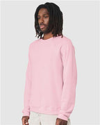 BELLA + CANVAS 3901 - Unisex Sponge Fleece Raglan Crewneck Sweatshirt - Pink
