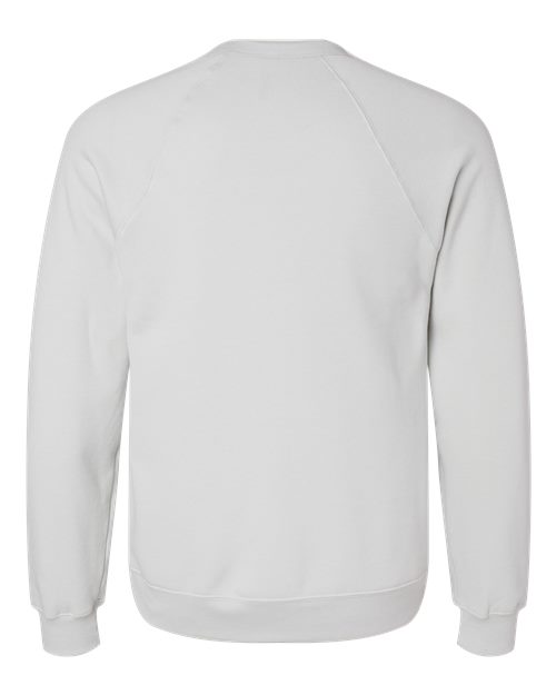 BELLA + CANVAS 3901 - Unisex Sponge Fleece Raglan Crewneck Sweatshirt - Silver