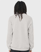 BELLA + CANVAS 3901 - Unisex Sponge Fleece Raglan Crewneck Sweatshirt - Silver