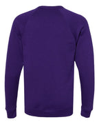 BELLA + CANVAS 3901 - Unisex Sponge Fleece Raglan Crewneck Sweatshirt - Team Purple