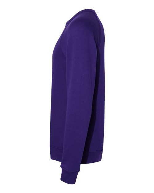 BELLA + CANVAS 3901 - Unisex Sponge Fleece Raglan Crewneck Sweatshirt - Team Purple