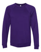 BELLA + CANVAS 3901 - Unisex Sponge Fleece Raglan Crewneck Sweatshirt - Team Purple