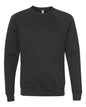 BELLA + CANVAS 3901 - Unisex Sponge Fleece Raglan Crewneck Sweatshirt - Vintage Black