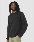 BELLA + CANVAS 3901 - Unisex Sponge Fleece Raglan Crewneck Sweatshirt - Vintage Black