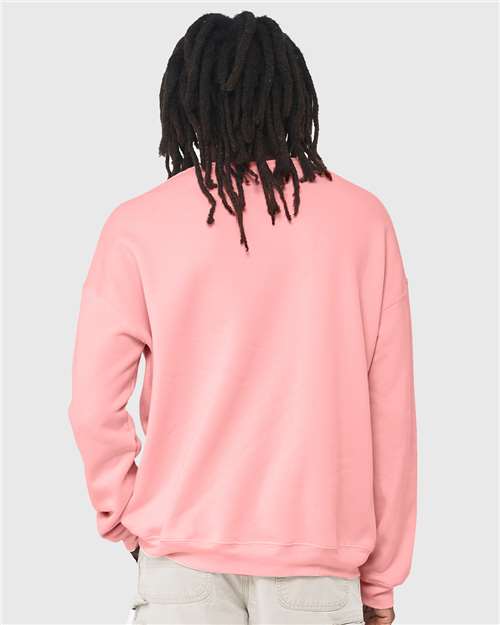 BELLA + CANVAS 3945 - Unisex Sponge Fleece Drop Shoulder Crewneck Sweatshirt - Pink