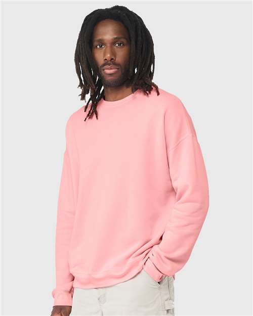 BELLA + CANVAS 3945 - Unisex Sponge Fleece Drop Shoulder Crewneck Sweatshirt - Pink