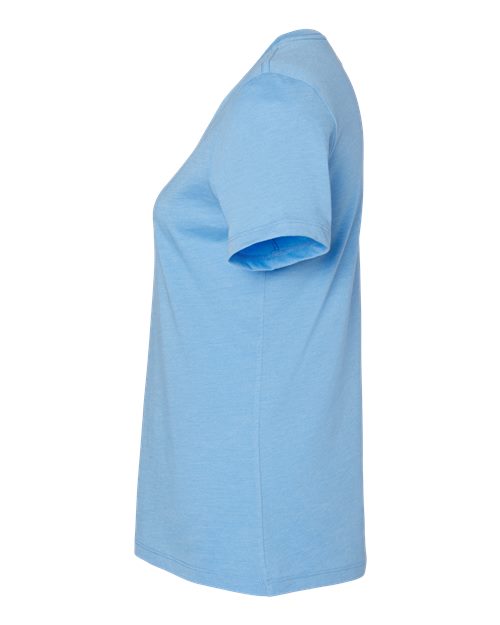 BELLA + CANVAS 6400CVC - Womens Relaxed Fit Heather CVC Tee - Heather Carolina Blue