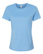 BELLA + CANVAS 6400CVC - Womens Relaxed Fit Heather CVC Tee - Heather Carolina Blue