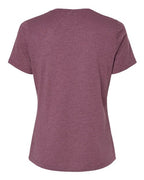 BELLA + CANVAS 6400CVC - Womens Relaxed Fit Heather CVC Tee - Heather Maroon