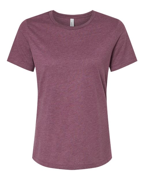 BELLA + CANVAS 6400CVC - Womens Relaxed Fit Heather CVC Tee - Heather Maroon