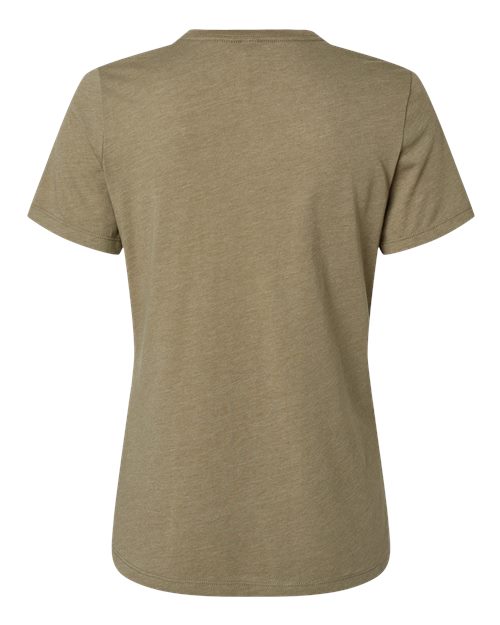 BELLA + CANVAS 6400CVC - Womens Relaxed Fit Heather CVC Tee - Heather Olive
