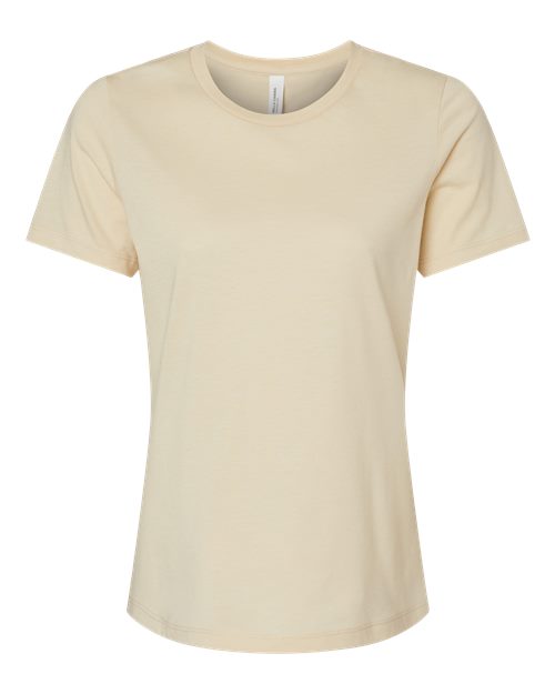 BELLA + CANVAS 6400CVC - Womens Relaxed Fit Heather CVC Tee - Heather Soft Cream