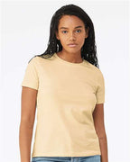 BELLA + CANVAS 6400CVC - Womens Relaxed Fit Heather CVC Tee - Heather Soft Cream