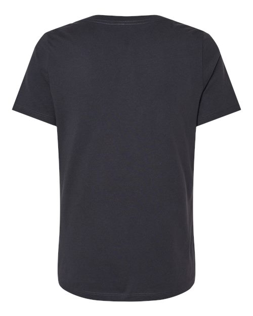 BELLA + CANVAS 6405 - Womens Relaxed Jersey V-Neck Tee - Dark Grey
