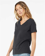 BELLA + CANVAS 6405 - Womens Relaxed Jersey V-Neck Tee - Dark Grey