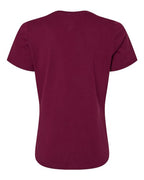 BELLA + CANVAS 6405 - Womens Relaxed Jersey V-Neck Tee - Maroon