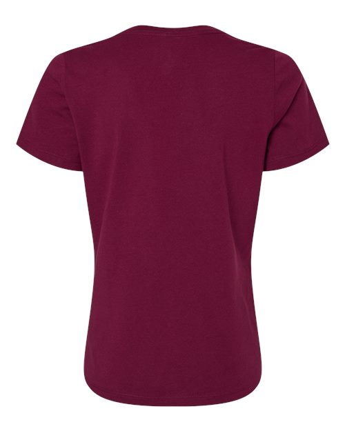 BELLA + CANVAS 6405 - Womens Relaxed Jersey V-Neck Tee - Maroon