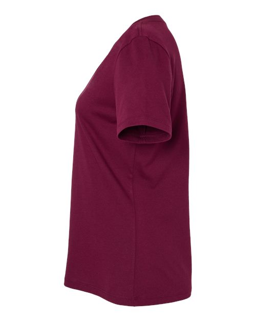 BELLA + CANVAS 6405 - Womens Relaxed Jersey V-Neck Tee - Maroon