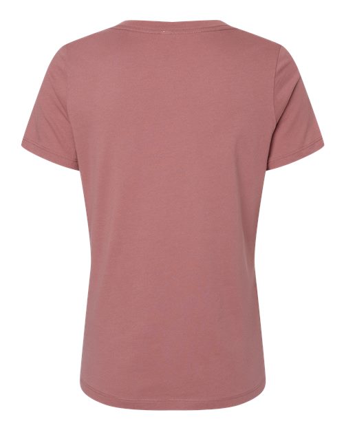 BELLA + CANVAS 6405 - Womens Relaxed Jersey V-Neck Tee - Mauve