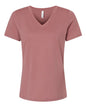 BELLA + CANVAS 6405 - Womens Relaxed Jersey V-Neck Tee - Mauve