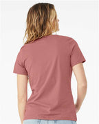 BELLA + CANVAS 6405 - Womens Relaxed Jersey V-Neck Tee - Mauve