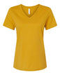 BELLA + CANVAS 6405 - Womens Relaxed Jersey V-Neck Tee - Mustard