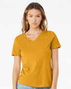BELLA + CANVAS 6405 - Womens Relaxed Jersey V-Neck Tee - Mustard